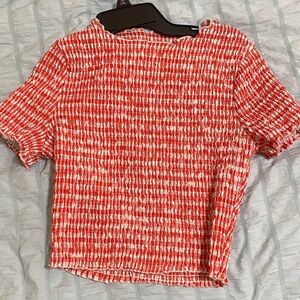 Red crop top